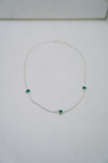 Choker Esmeralda  40 + 5 cm - Prata 925