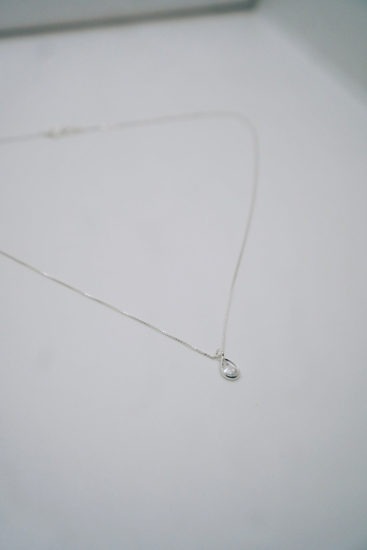 Ponto de Luz com Veneziana 45cm - Gota 6mm - Prata 925