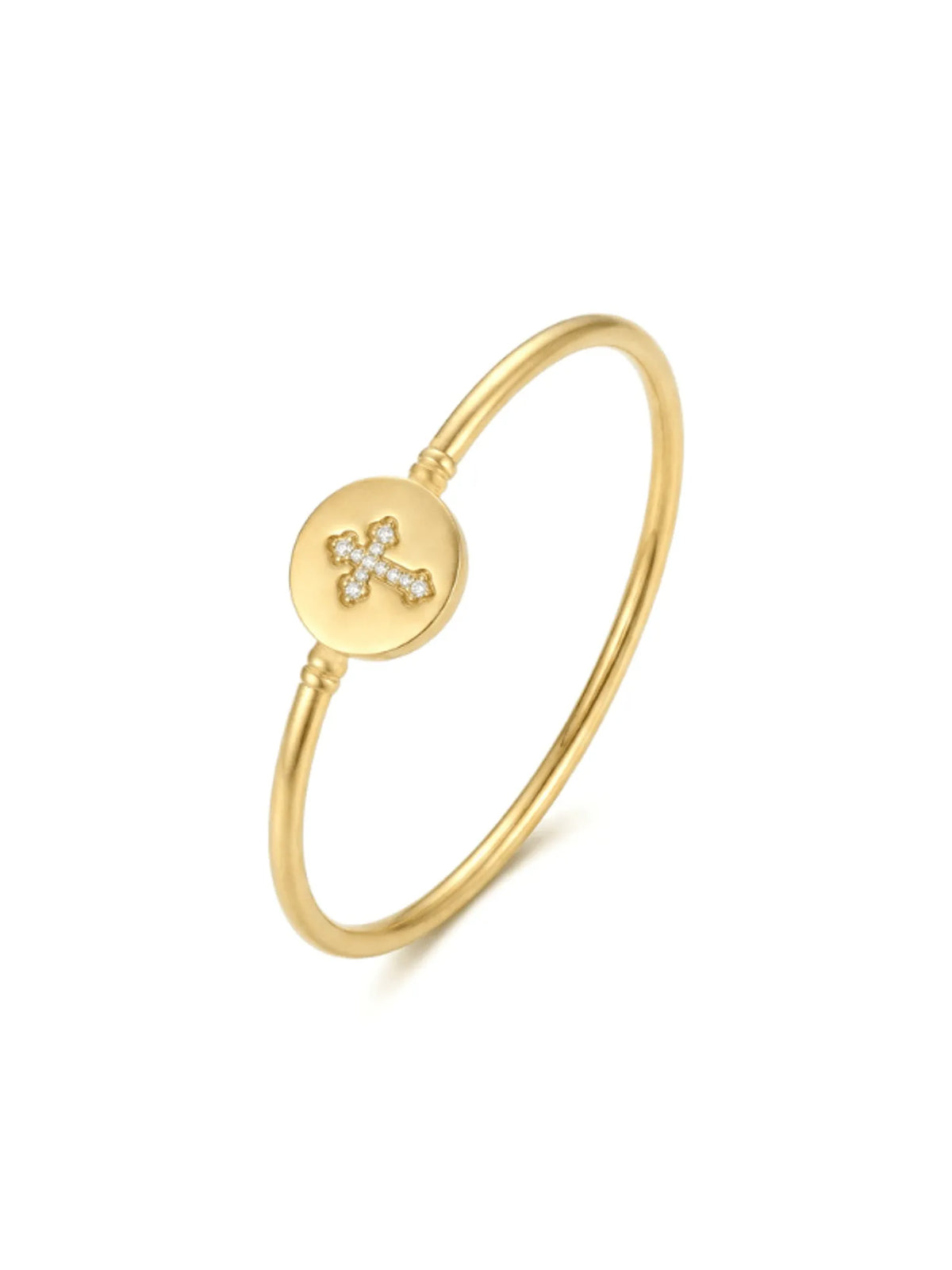 Pulseira Cross - Banho em Ouro