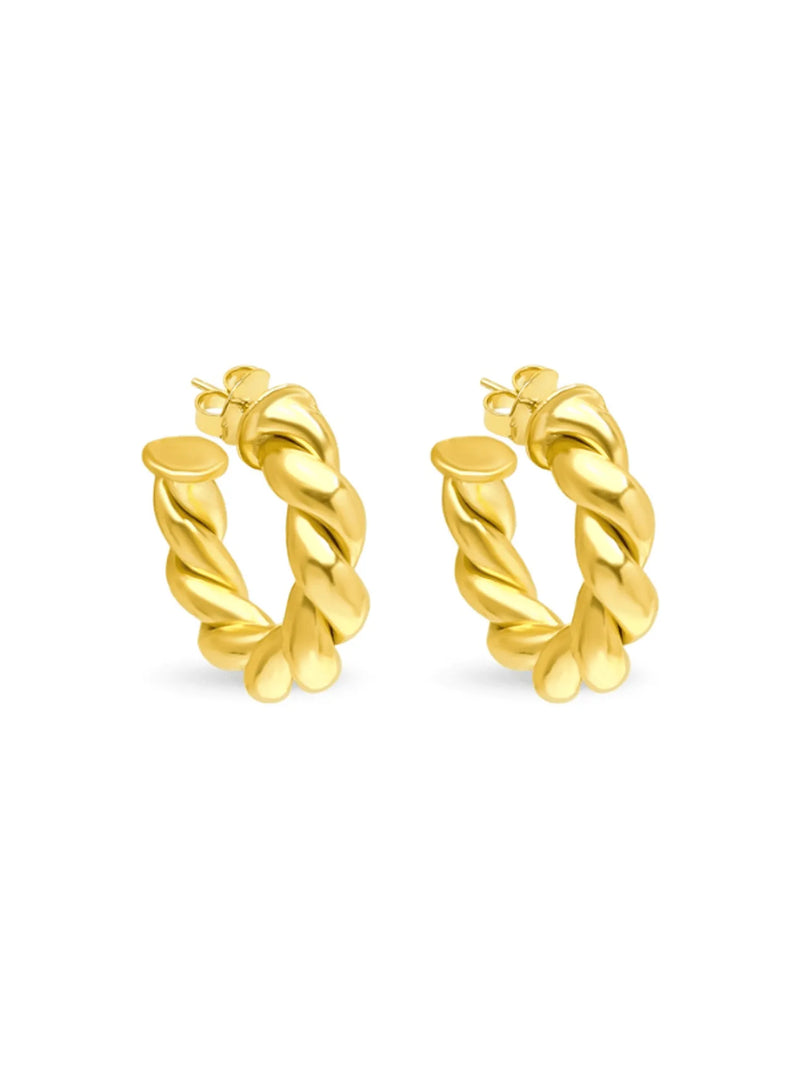 Brinco Polly - Banho em  Ouro