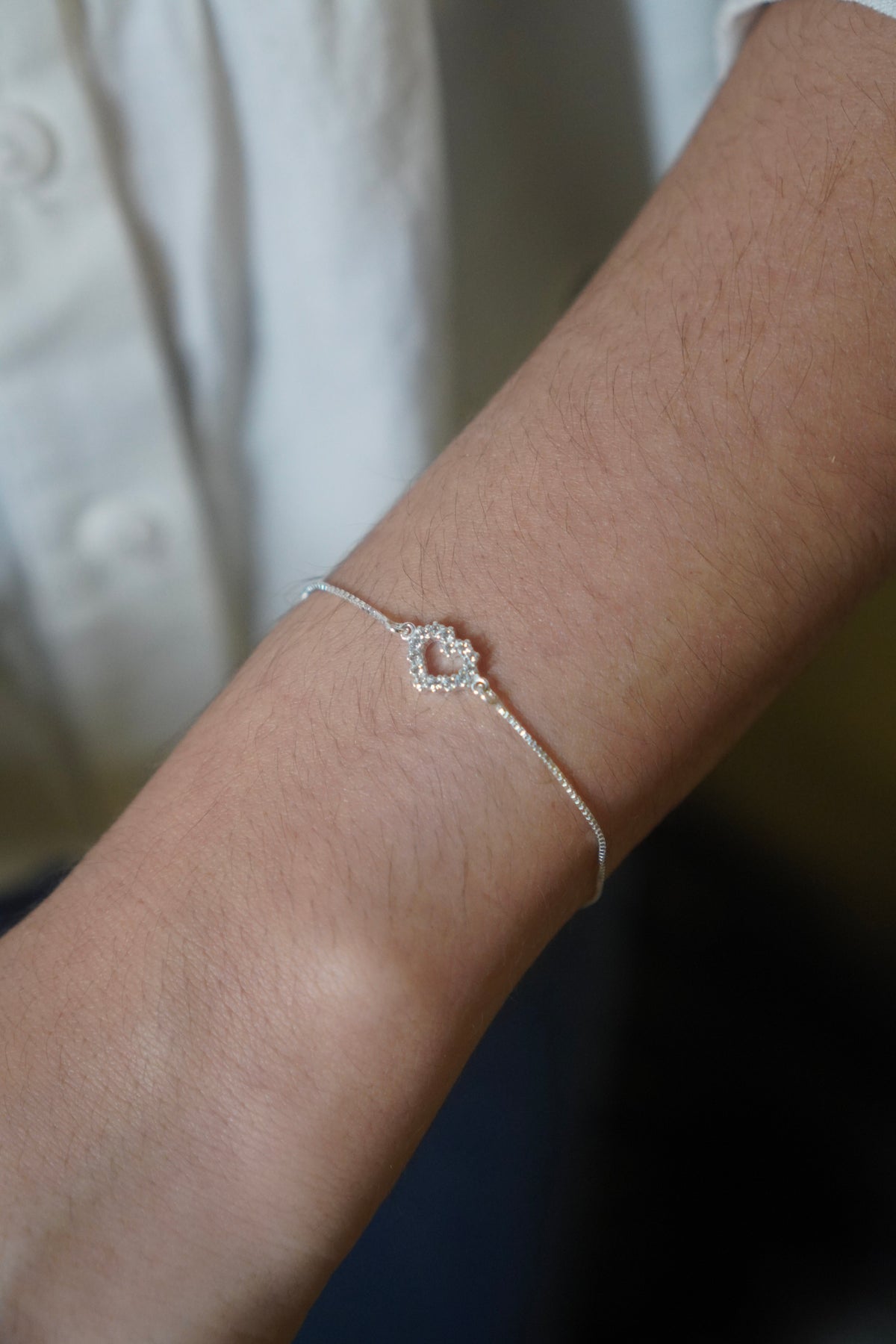 Pulseira Jade 19cm - Prata 925