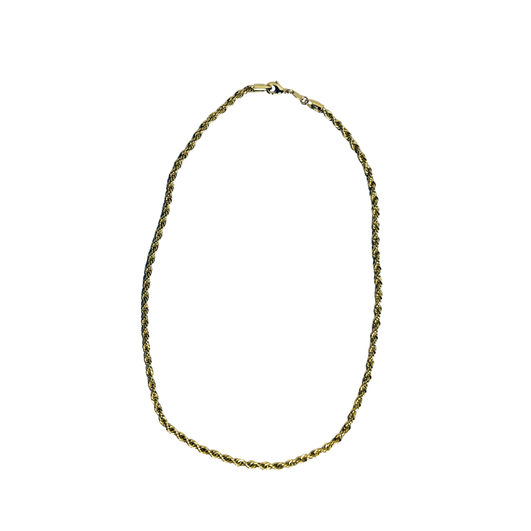 Corrente Cordão Baiano Royale 50cm - Banho em Ouro