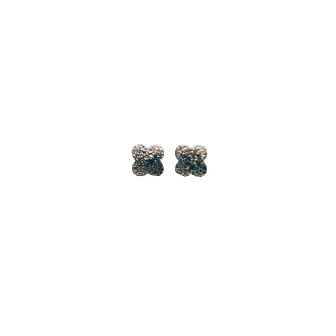 Brinco Trevo 1cm - Prata 925