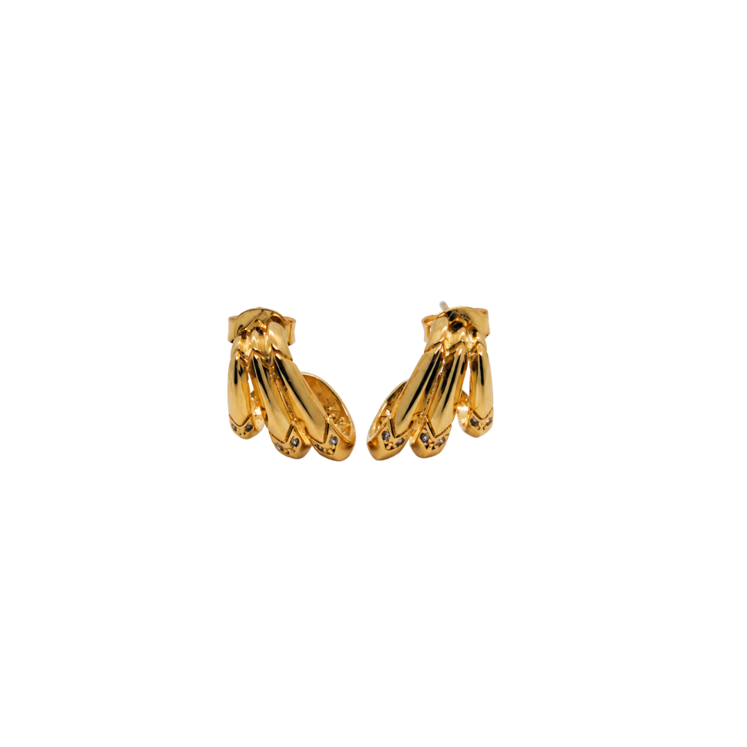 Brinco Triade - Banho em Ouro