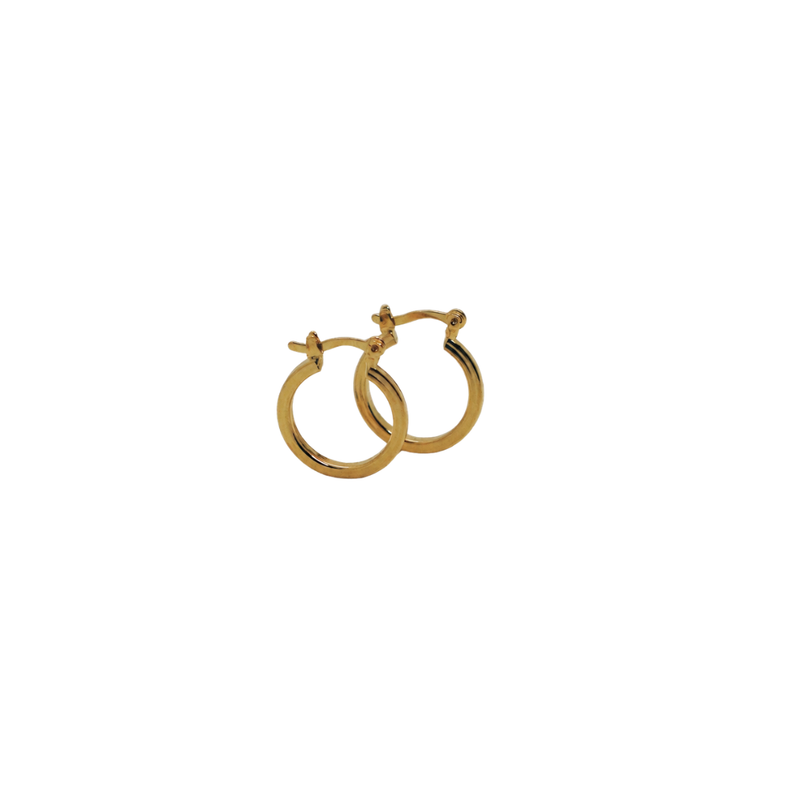 Argola Classic - Banho em Ouro