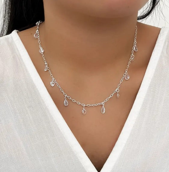 Choker Serena 45cm - Prata 925